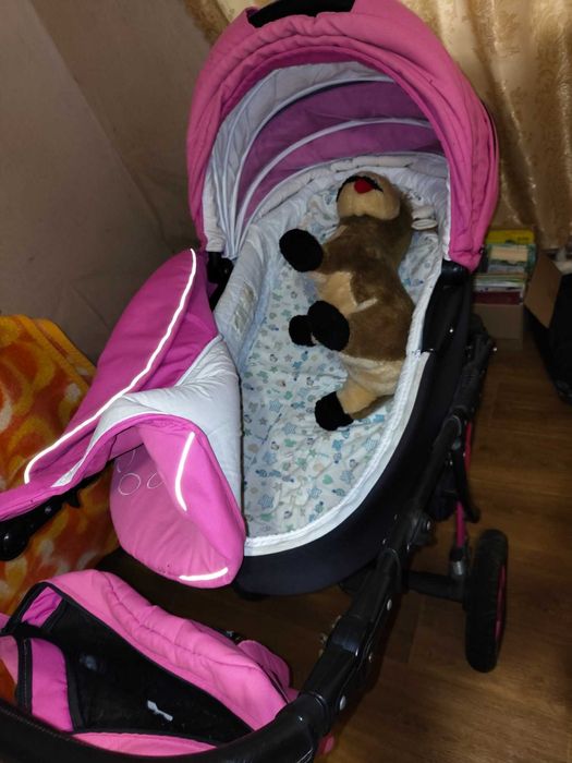 Коляска детская 2в1, знаменитая CAMARELO pink. самовывоз!