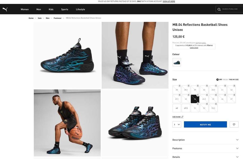 Sapatilhas Puma MB.04 Reflections