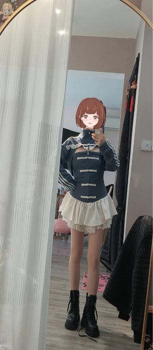Сукня з корсетним дизайном у sporty стилі (adidas-inspired)