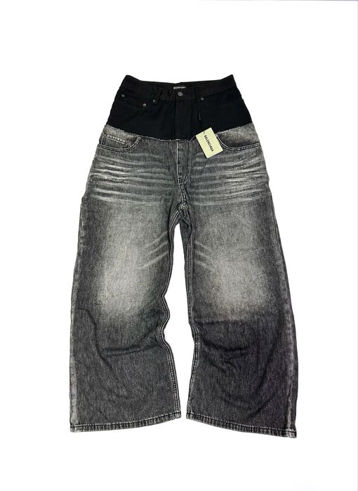 Джинси jeans Balenciaga opium archive erd washed grey baggy pants S-M