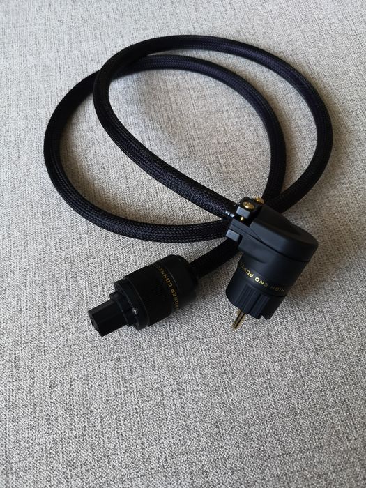 Kabel zasilający audio Melodika 3x4 mm dł 1.5m Wtyki Schuko Audiocrast.