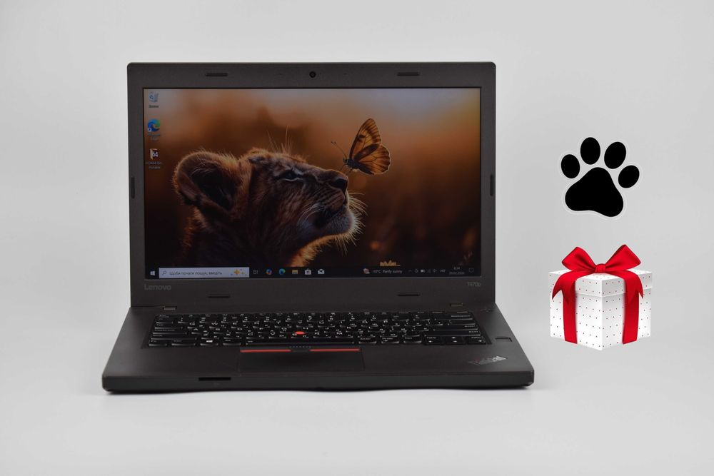 Lenovo ThinkPad T470p i5-7300HQ 8/16гб ssd 256/480гб 14" IPS Ноутбук