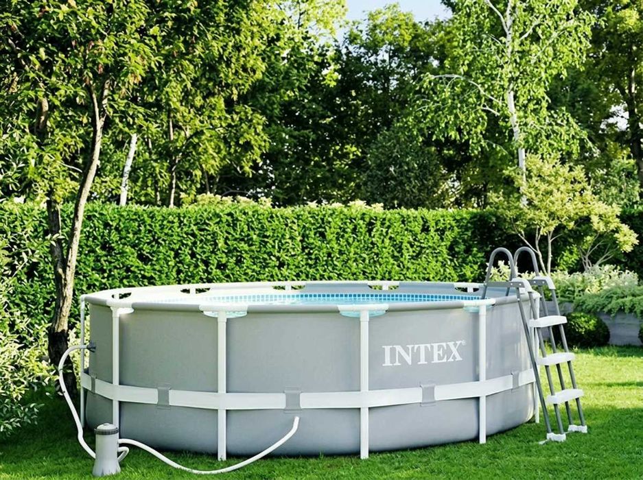 Басейн каркасний INTEX Інтекс новий 305 * 99 фільтр драбина тент / Скідка / Бассейн каркасный