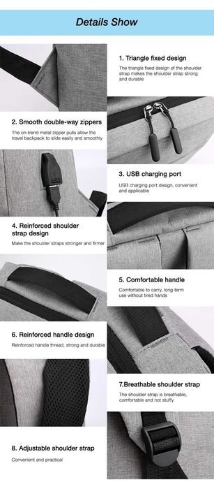 100 Mochilas para Portátil com Conexão USB - Preço Sob Consulta