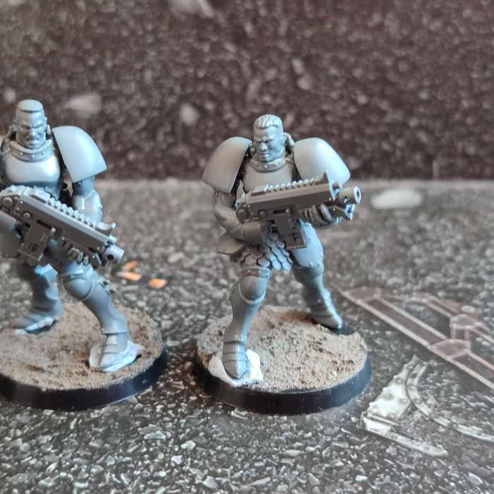 Warhammer 40k space marine conversion 4x Black Templar Neophyte