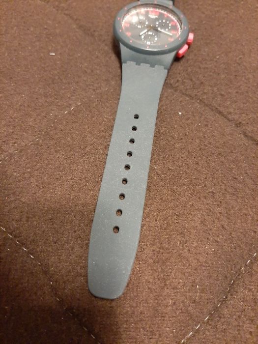 Relógio Swatch Rosa e Azul Escuro