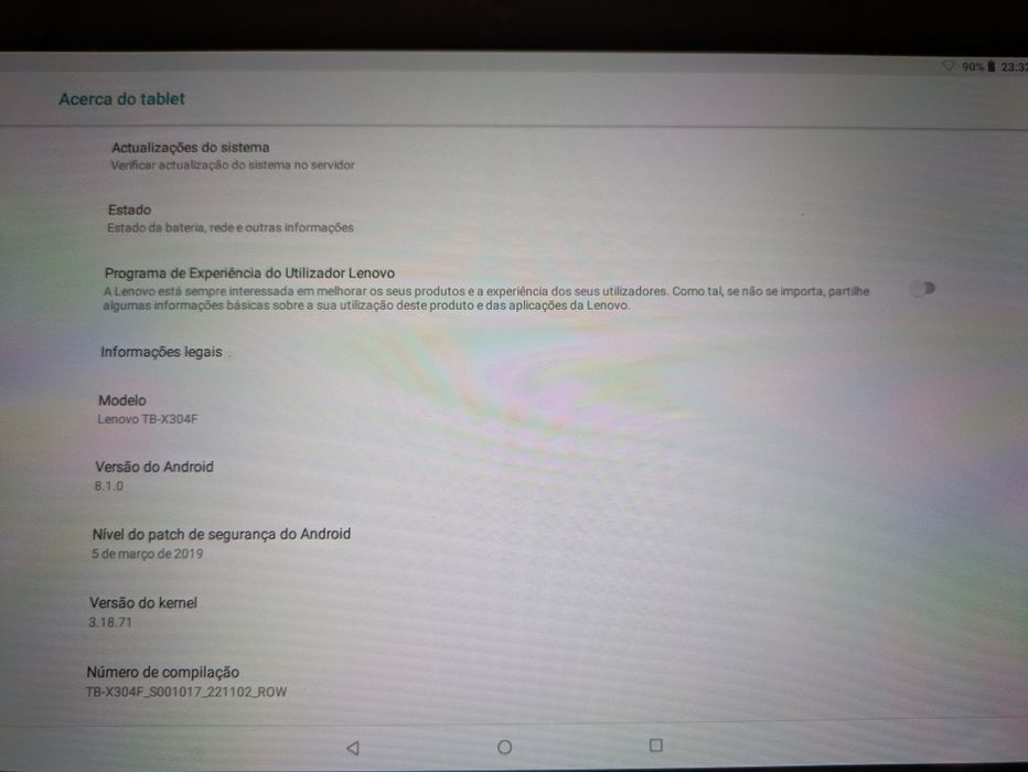 Tablet Lenovo 10'