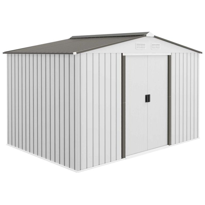 Abrigo de arrumos exterior 277x195x192 cm com 4 janelas