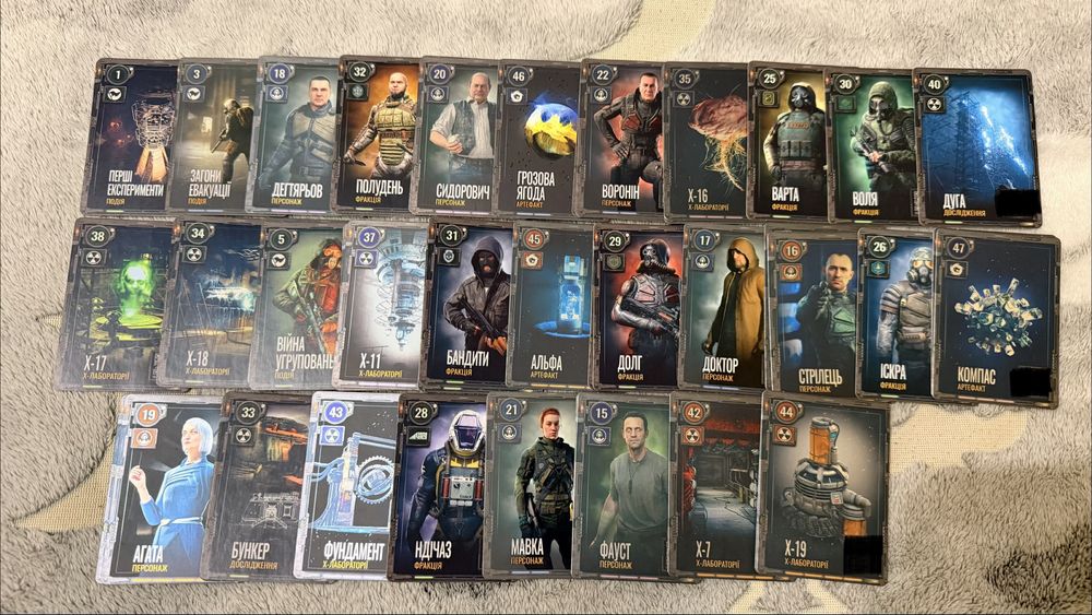 Колекційні карти атб Сталкер / картки stalker