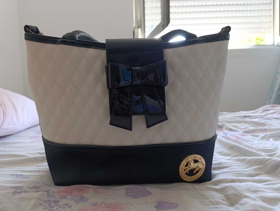 Mala azul e branca NOVA