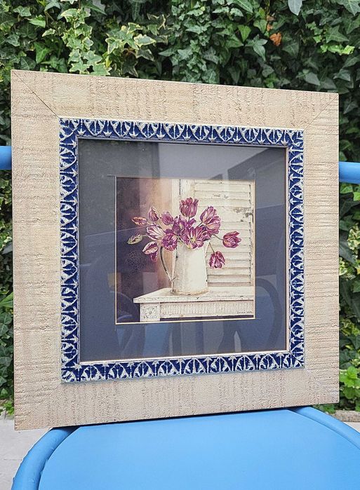 Conjunto de 2 belos quadros florais