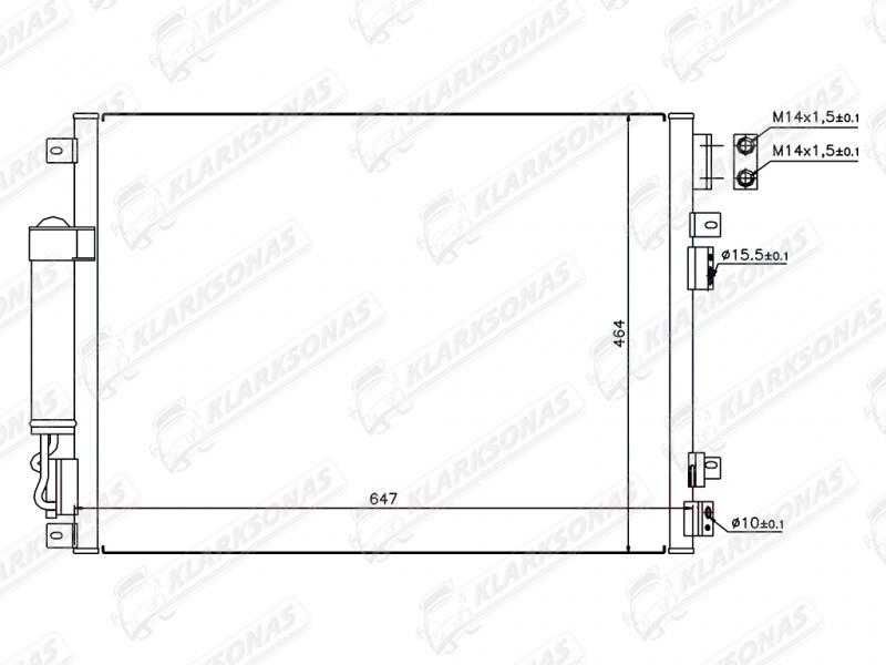 Кондиціонер CHRYSLER 300C, 01.2005 - 04.2011 5137693AA