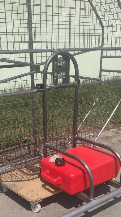 Napęd airboat kosz i rama
