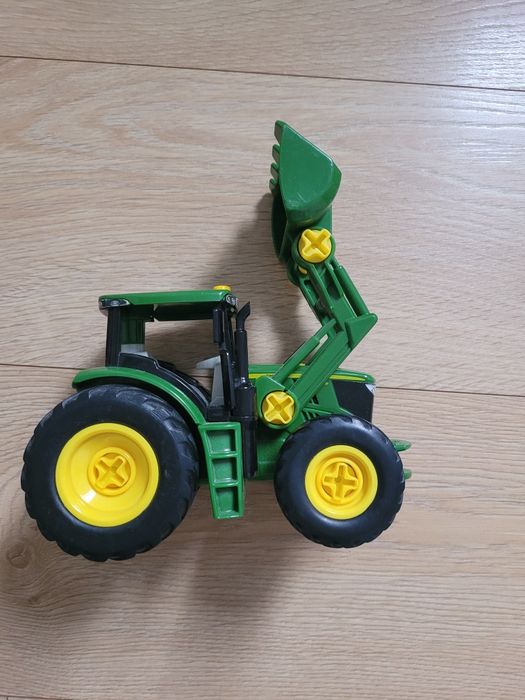 Traktor John Deere, rozkręcany, super autko zabawka koparka
