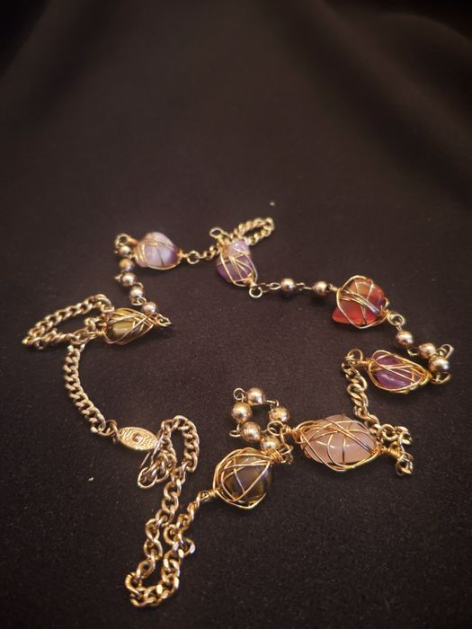 Цепочка із камінчиками 87см