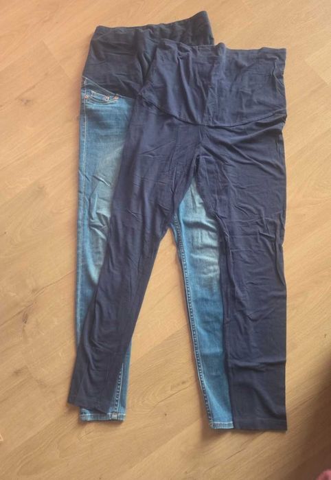3x spodnie ciążowe 40