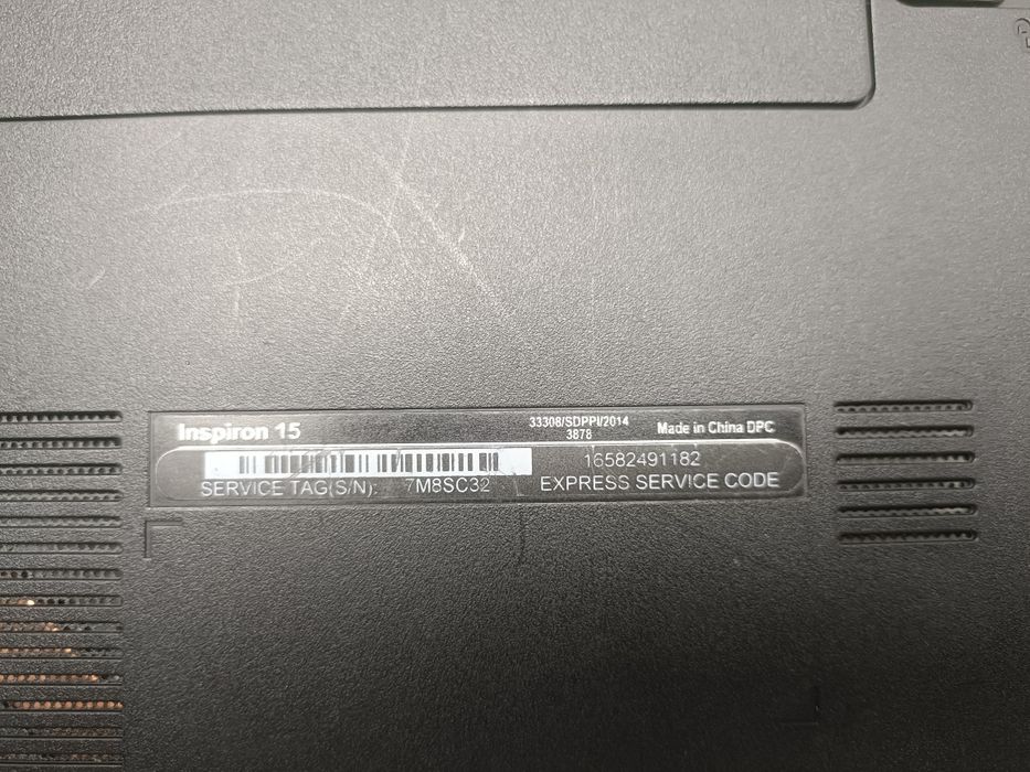 Laptop Dell Inspirion 15  SSD 128GB 8GB RAM i3