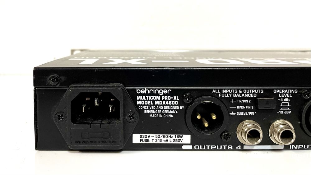 BEHRINGER Multicom Pro-XL MDX4600 Procesor Sygnału Audio,4-Kanałowy