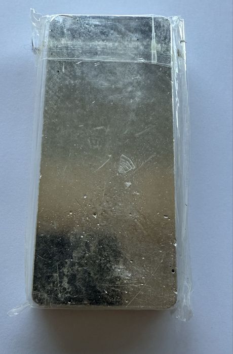 Barra de prata fina 1kg Morais 999 (barra antiga)