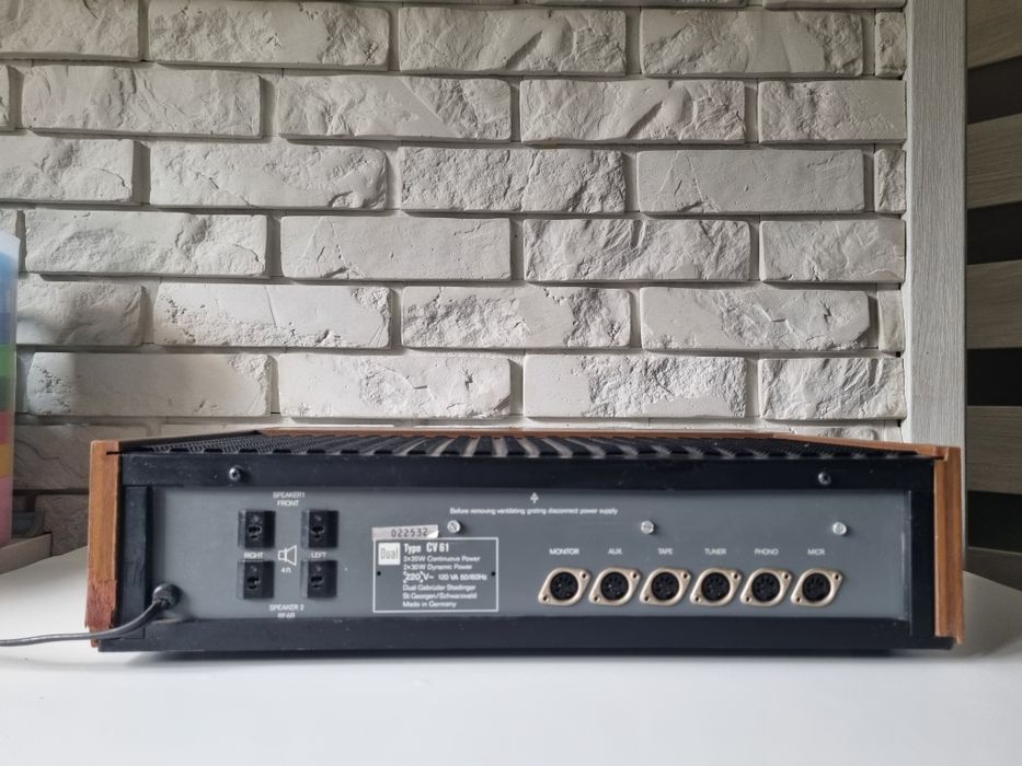 Dual CV 61 wzmacniacz stereo po przeglądzie Germany