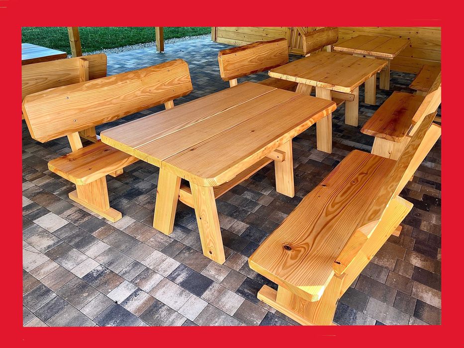 PRODUCENT | Góralskie Meble Ogrodowe z litego drewna | meble do ogrodu | komplet GÓRAL