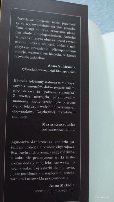 Powieść obyczajowa  Urok późnego lata