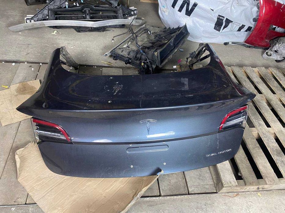 Капот Tesla Model 3 білий синій графіт