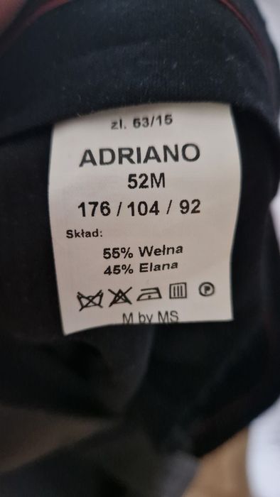 Garnitur Adriano roz 52,krawat ,koszula
