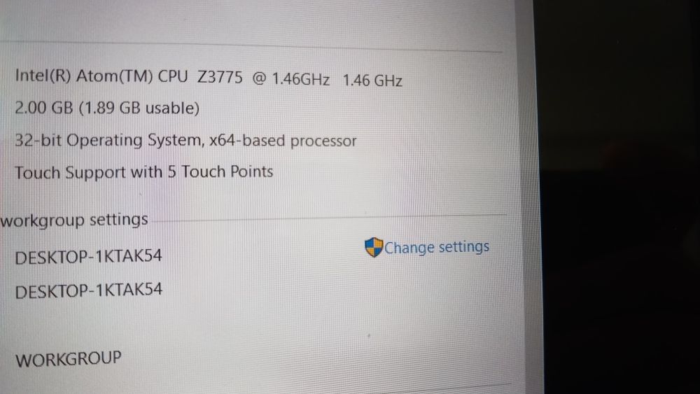 Asus T100TA Notebook Touchscreen