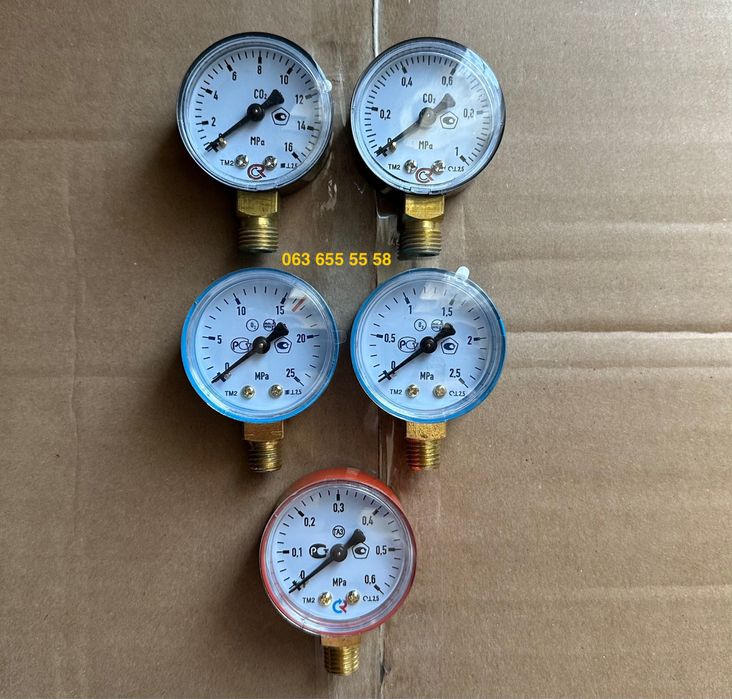 Манометры давления для редукторов