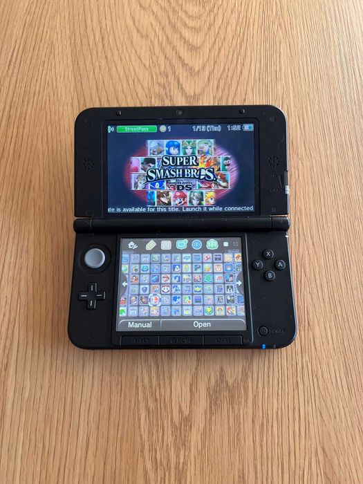 Nintendo 3DS XL Super Smash Bros Edition com 100+ Jogos