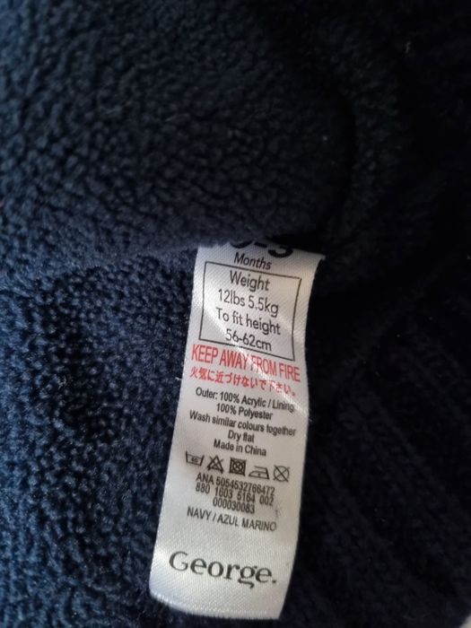 Sweterek świąteczny George 56-62