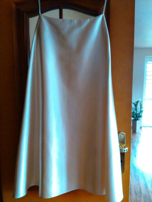 Spódnica+gorset kremowo - bordowe