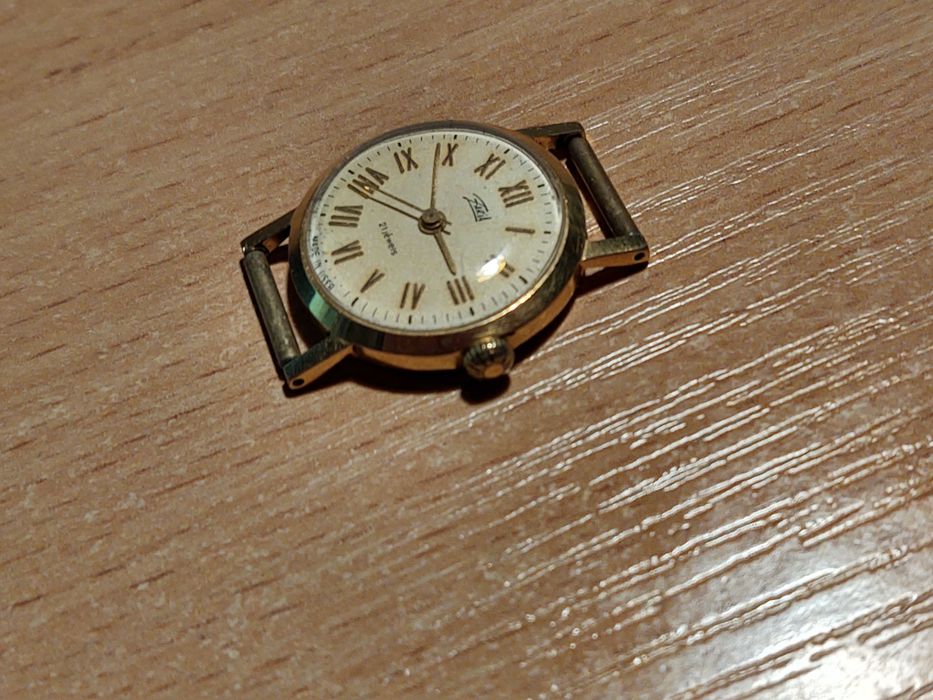 Zegarek damski Zaria ZSRR Zegarmistrz Mosiądz Platerowany