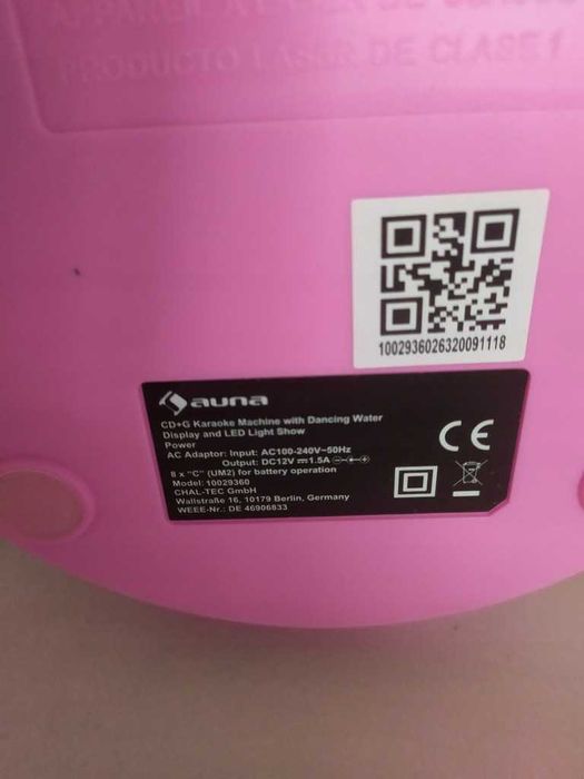Zestaw karaoke Auna Led Głośnik