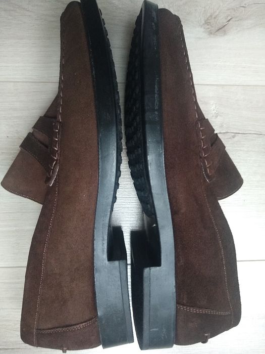 Maestro Eugenio  Niemieckie męskie mokasyny, 100% Skóra, Roz. 46-46,5