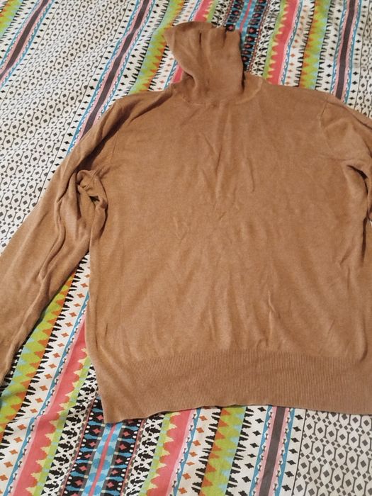 Nowy brązowy camelowy golf Dunnes L 40
