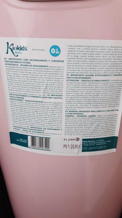 Banheira com encosto e antideslizante