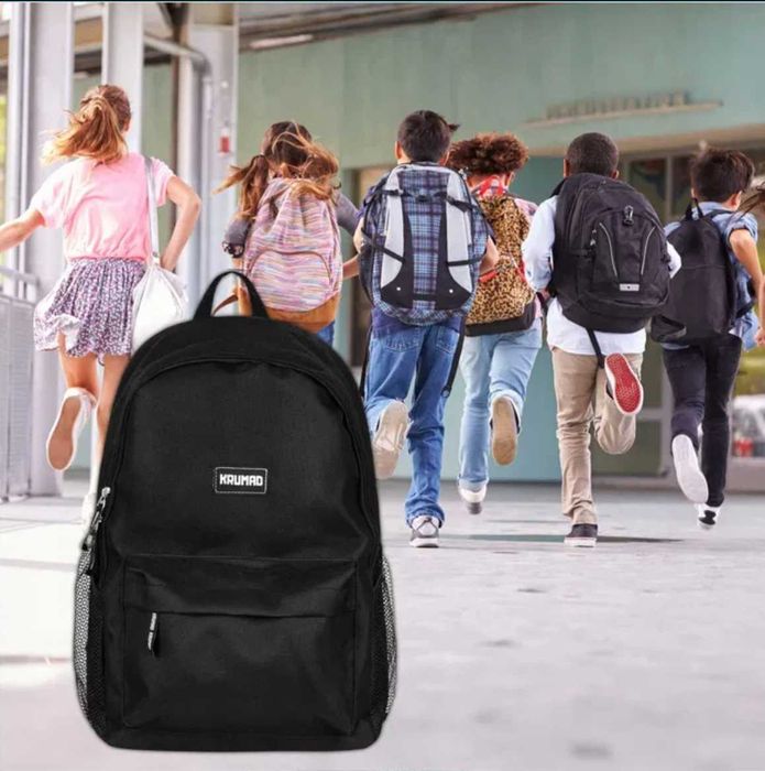 NOWY Plecak Męski Szkolny Młodzieżowy Turystyczny na Wycieczki Czarny