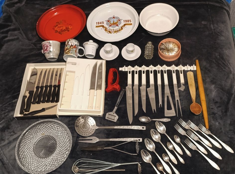 Посуда кухонная утварь разная салфетница советских времён