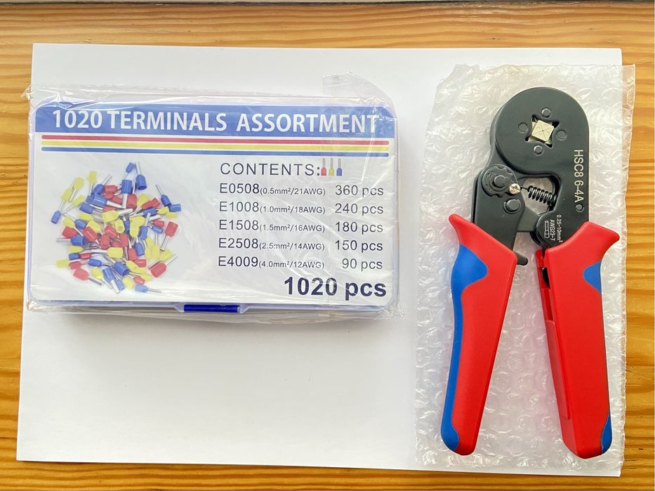 Клещи для обжима наконечников HSC8 6-4A G23-7/0,25-10 мм2