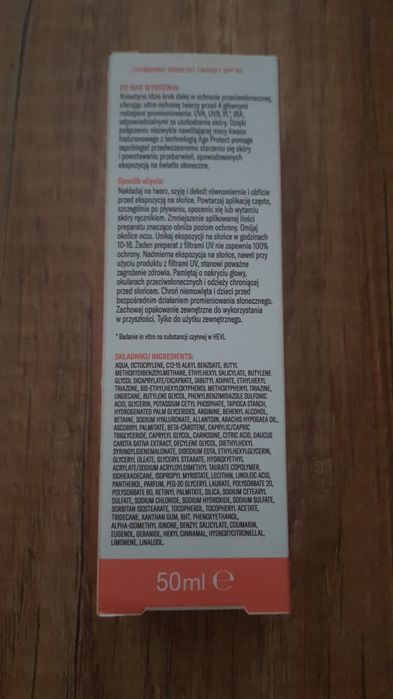 Kolastyna Hyaluron krem przeciwzmarszczkowy SPF50 wodoodporny UVA UVB