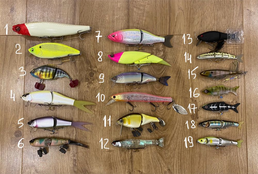 Свімбейти, swimbaits, воблери Японія, нові, б/в, оригінал