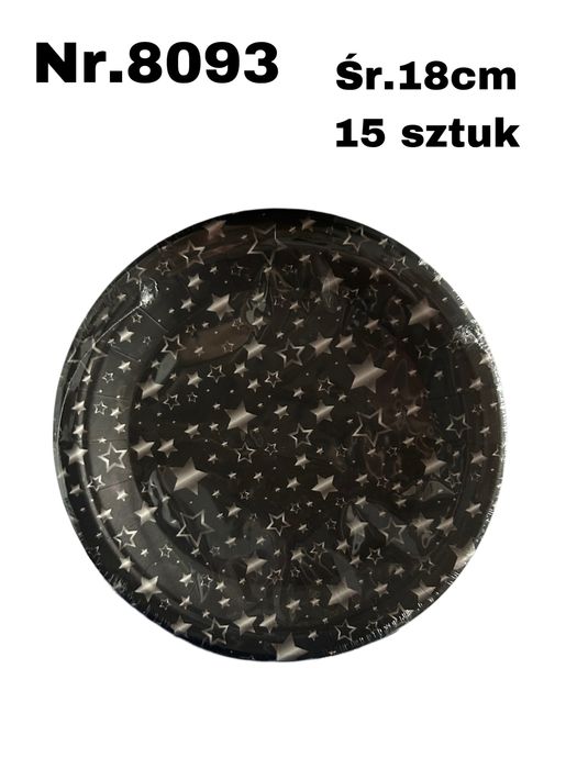 Papierowe talerzyki 15 sztuk nr.8093