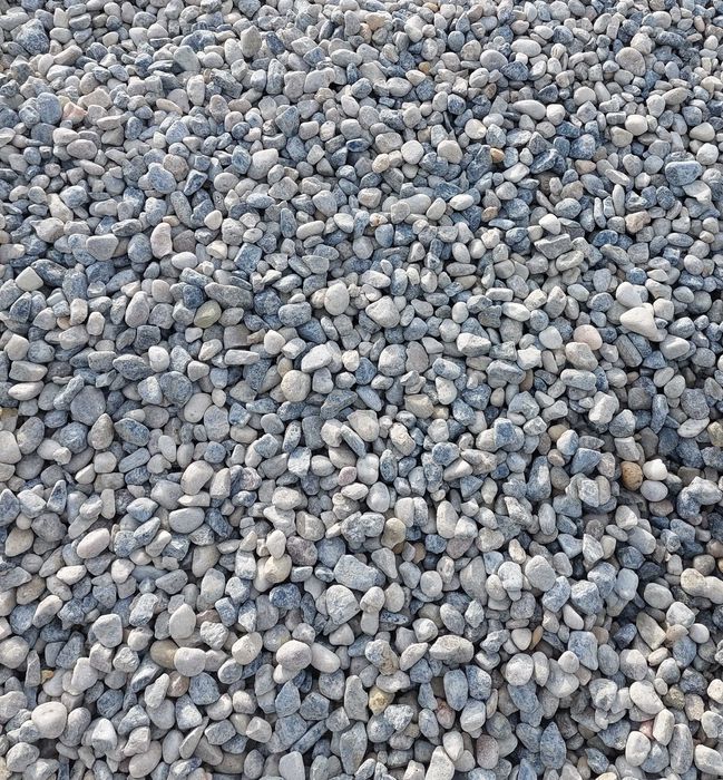 Żwir kwarcytowy biało-niebieski 16-32 mm, otoczak naturalny jasny