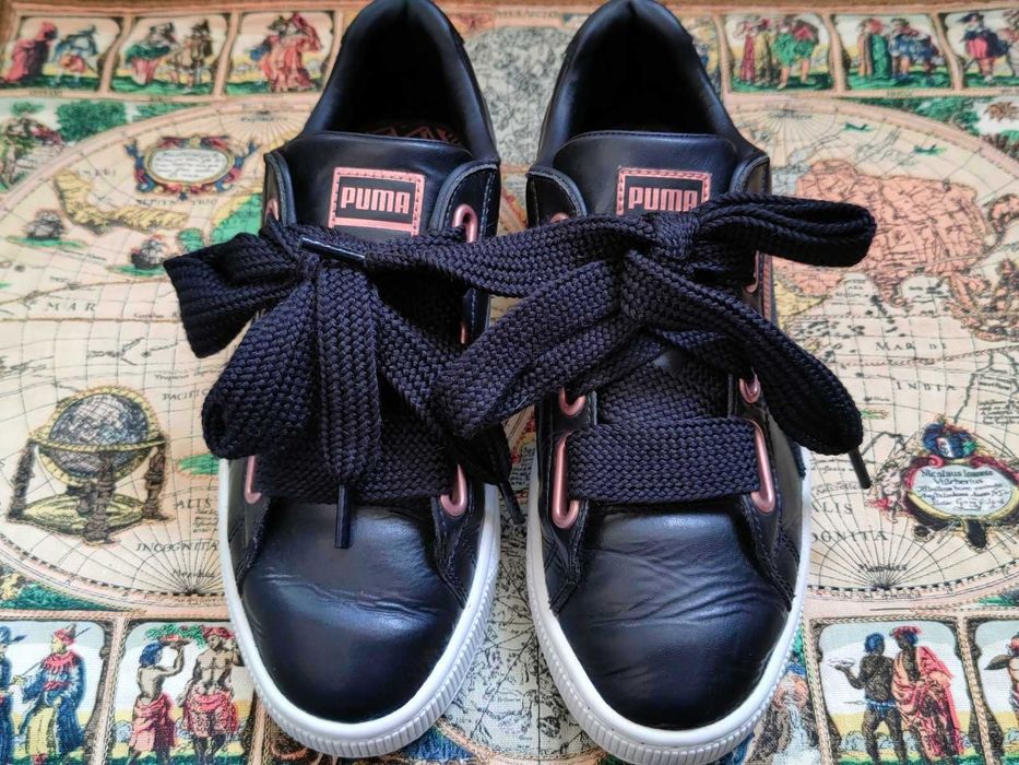 Классные кожаные кроссовки Puma. Размер 38,5, 25см.