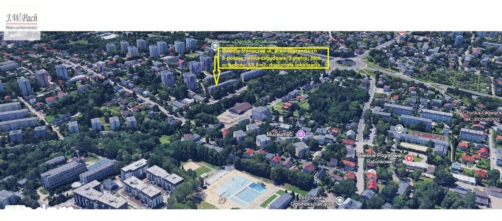 Bielsko-Biała osiedle Słoneczne 3 pokoje 53,8m2.
