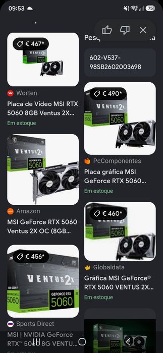 Placa gráfica RTX 5060 8G