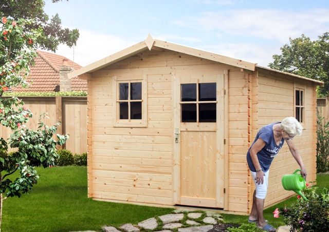 Domek ogrodowy 4x3 Narcyz drewniany narzędziowy Montaż