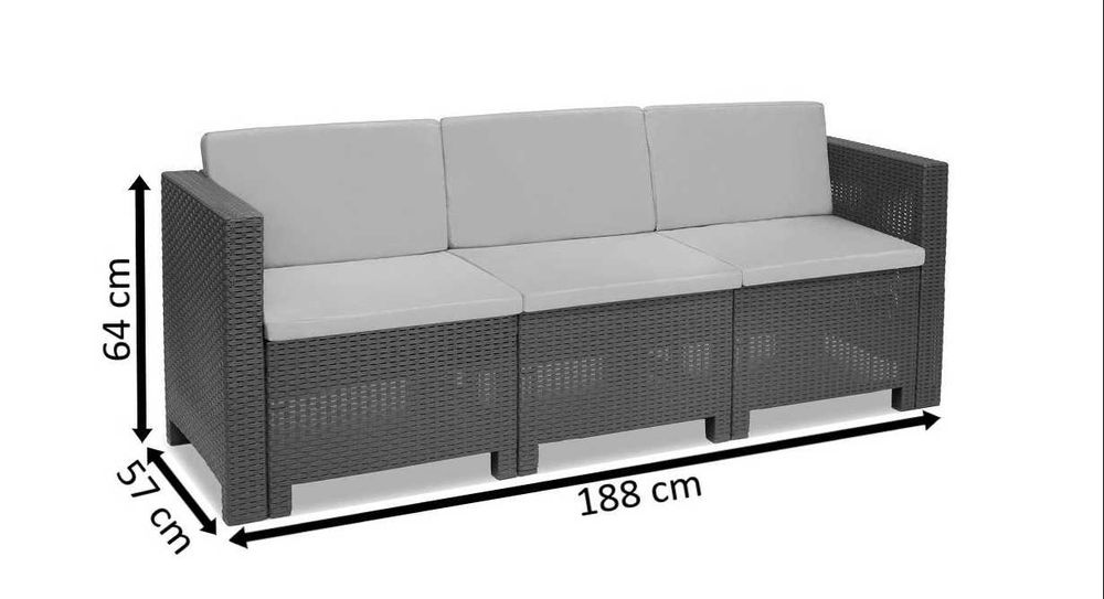 Sofa ogrodowa- technorattan